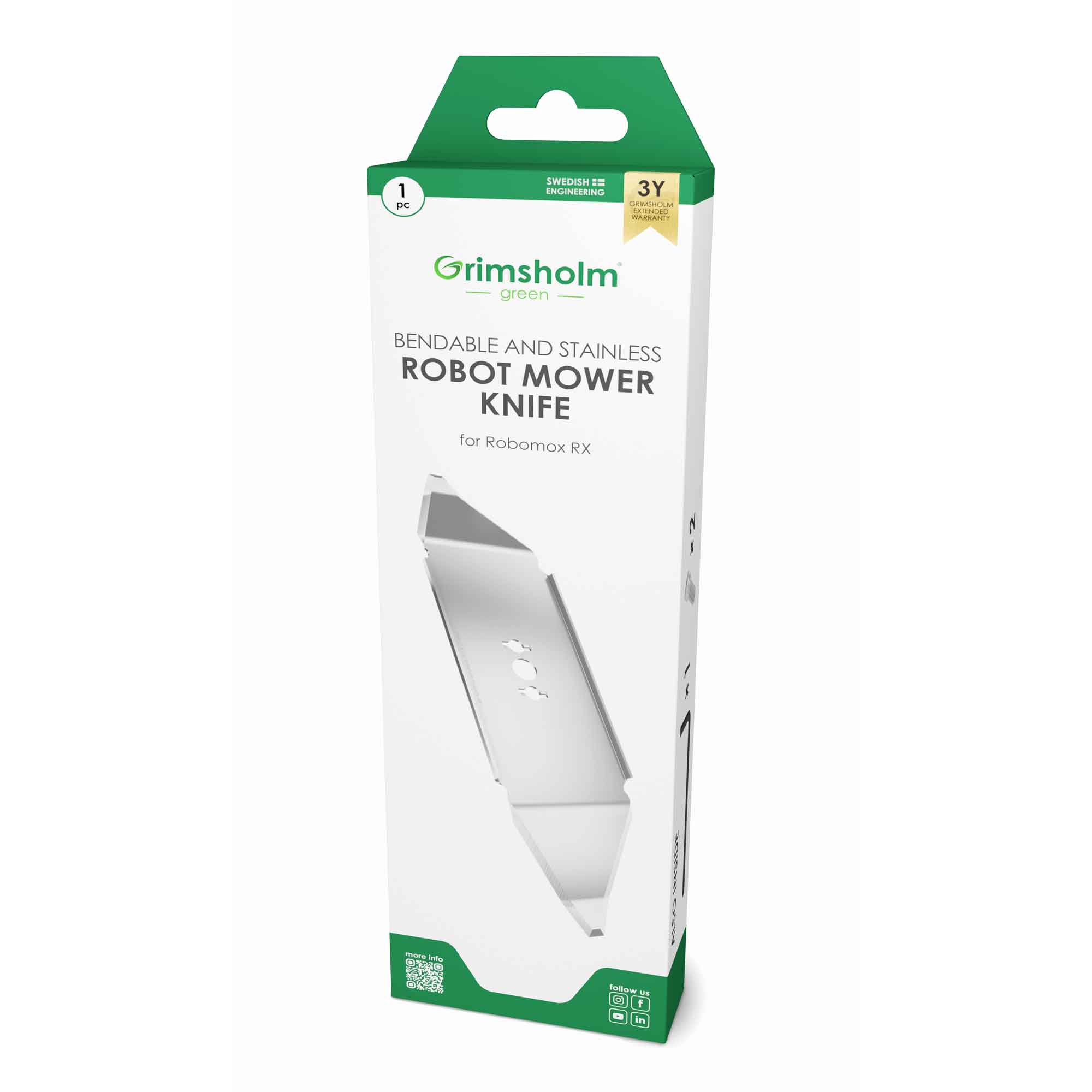 Grimsholm kniv til Robomow RX model robotplæneklipper, 1 stk.