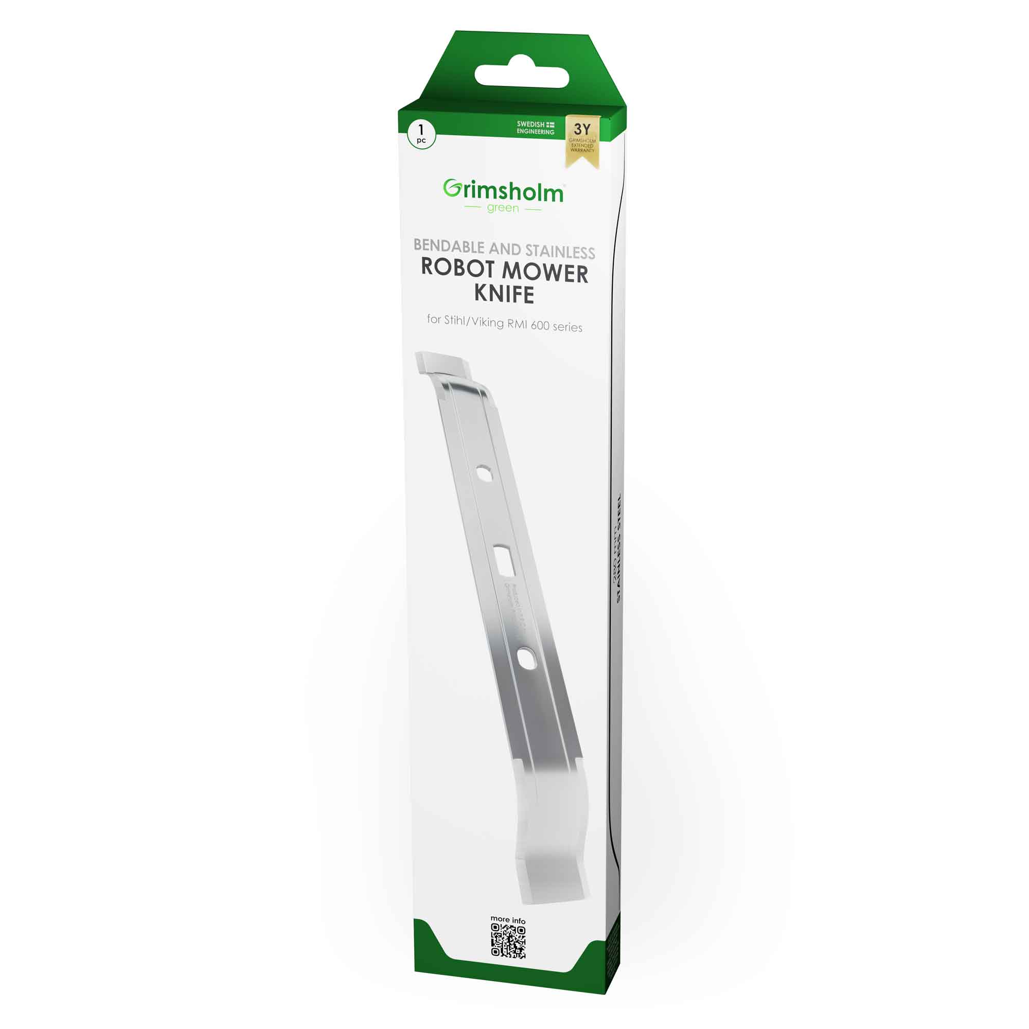 Grimsholm kniv til Stihl/Viking RMI 600-serien robotplæneklipper, 28 cm, 1 stk.
